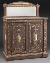 Grain painted and parcel gilt