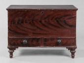 Grain-Painted Blanket Chest Am