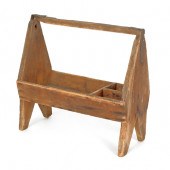 Grain painted pine storage box