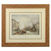 GRAND CANAL VENICE ENGRAVING A