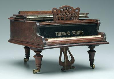 Grand piano jewelry cask, with