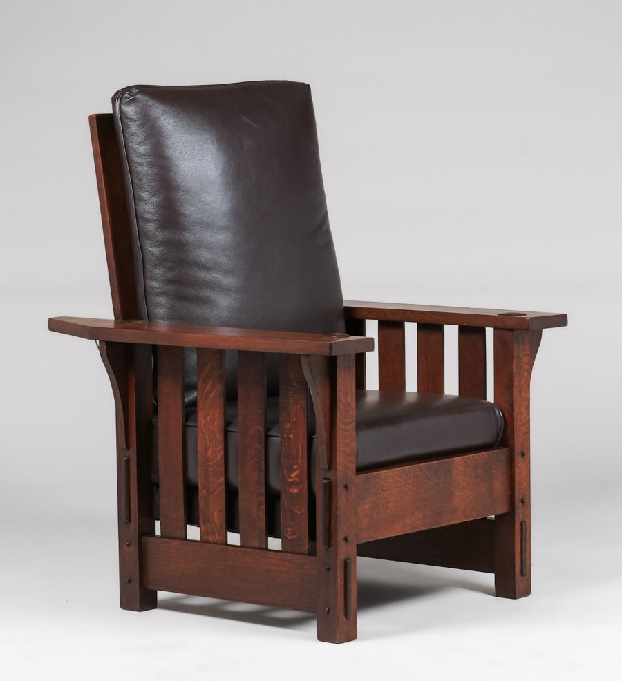 GRAND RAPIDS SLATTED MORRIS CHAIR