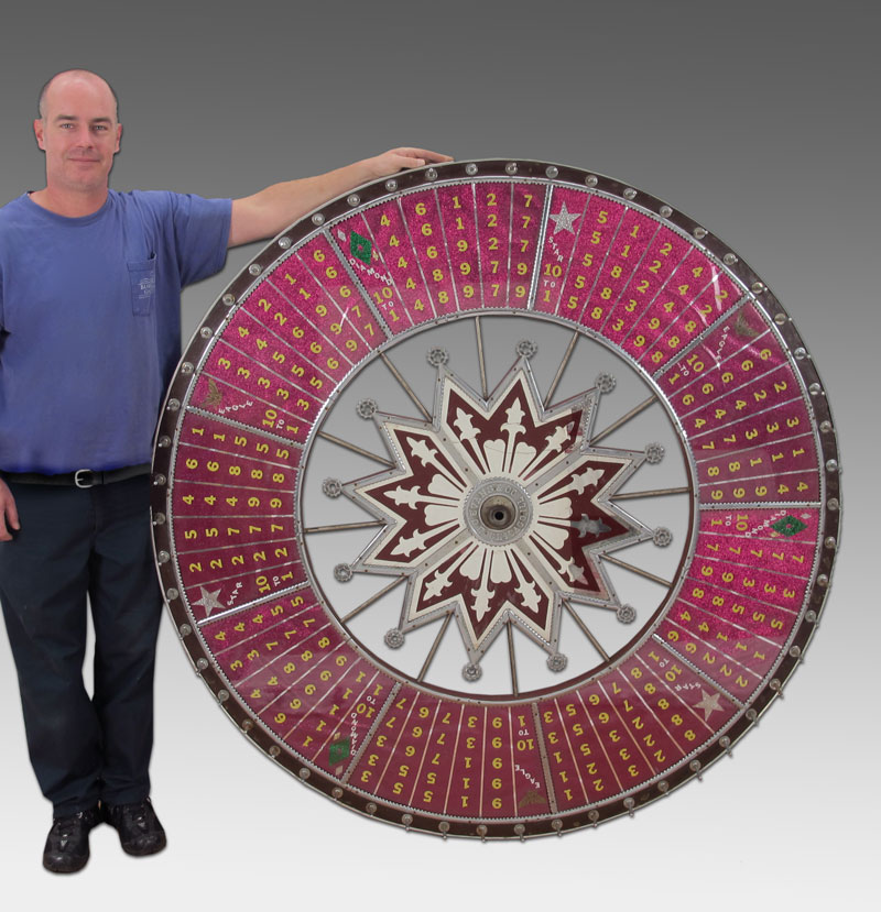 GRAND SIZE GAMING WHEEL: H.C. Evans