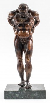 GRAND TOUR "ATLAS" GILT BRONZE