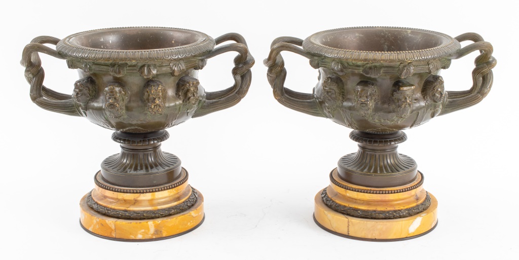 GRAND TOUR BRONZE ALBANI VASES,