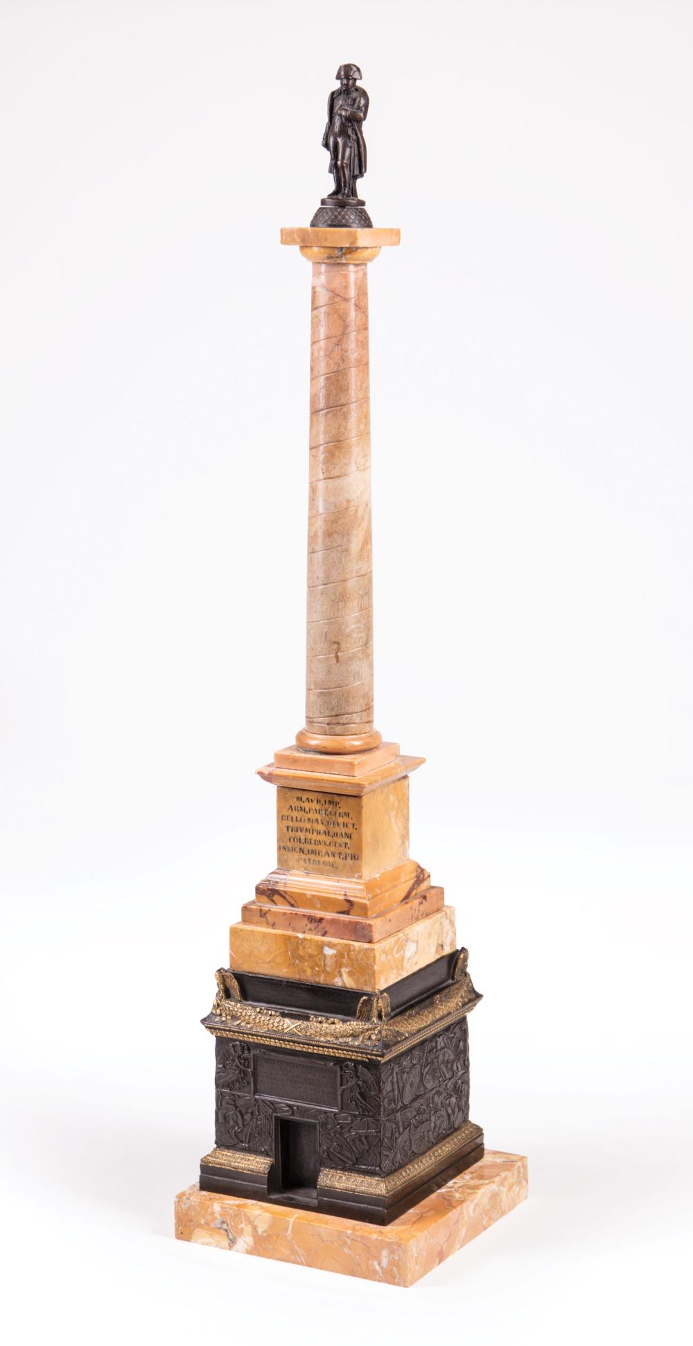 GRAND TOUR BRONZE AND SIENNA MARBLE