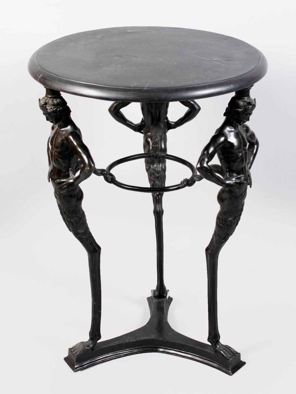 GRAND TOUR BRONZE FIGURAL GUERIDON,