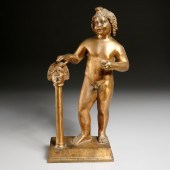 GRAND TOUR BRONZE FIGURAL LIGH