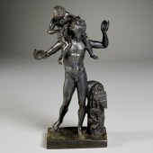 GRAND TOUR BRONZE FIGURE, FAUN