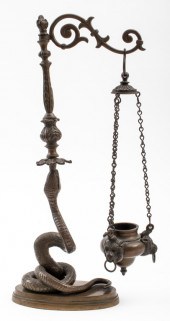 GRAND TOUR BRONZE HANGING LAMP