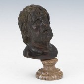 GRAND TOUR BRONZE HEAD OF MAN,