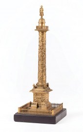 GRAND TOUR GILT BRONZE VENDOME
