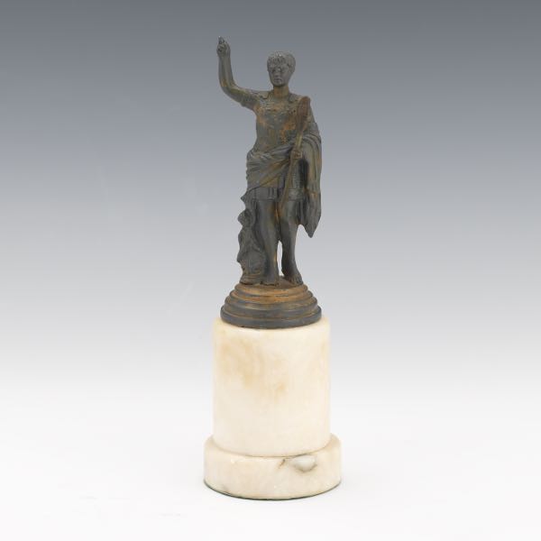 GRAND TOUR GILT PATINATED METAL