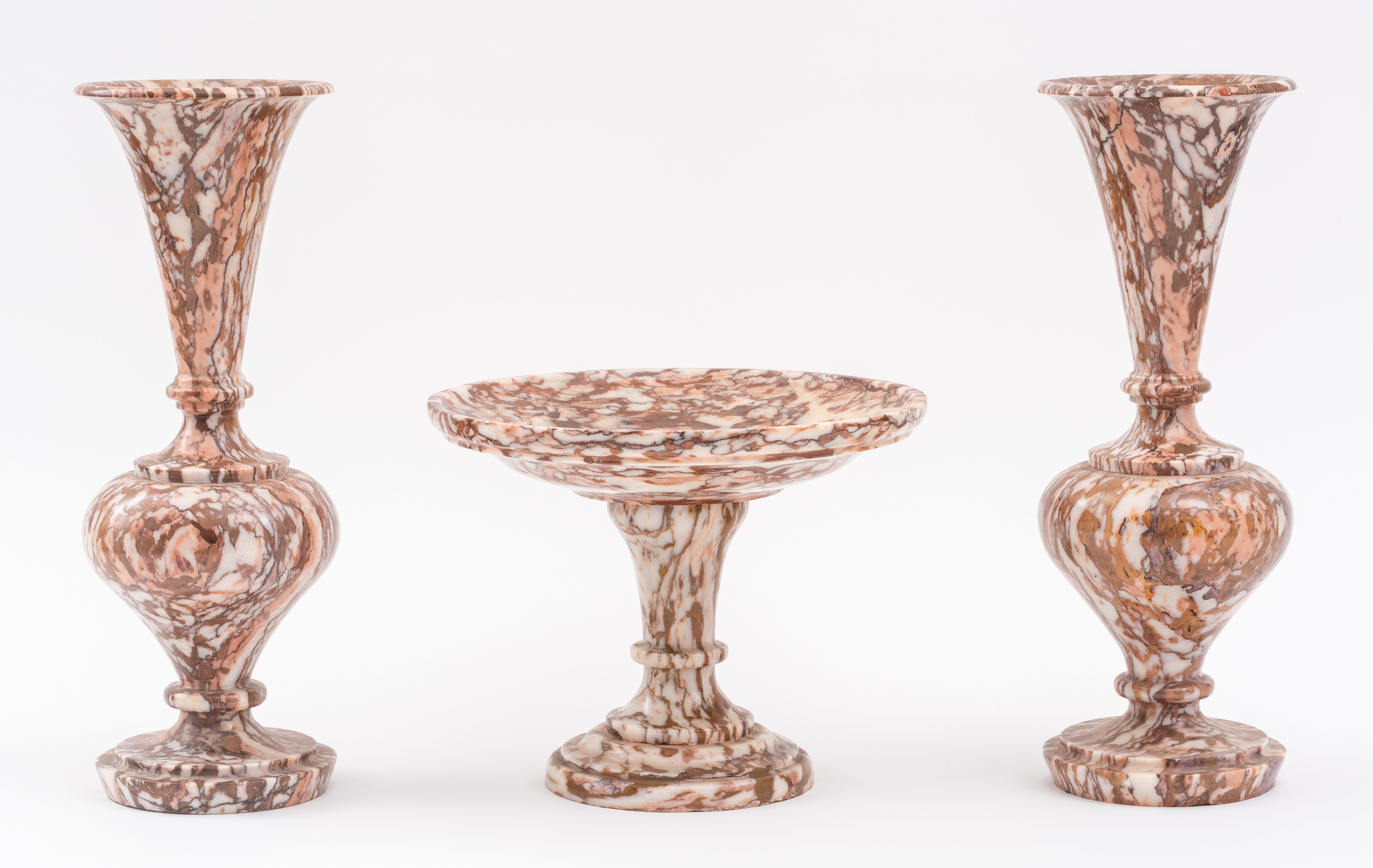 GRAND TOUR HARDSTONE BALUSTER VASES