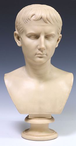 GRAND TOUR STYLE BONDED MARBLE BUST