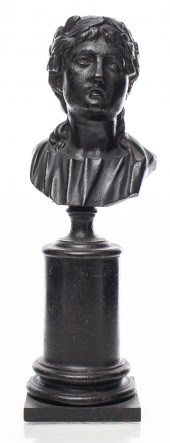 GRAND TOUR STYLE IRON BUST OF