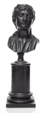 GRAND TOUR STYLE IRON BUST OF