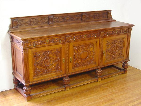 GRAND VICTORIAN OAK CARVED