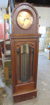 GRANDFATHER CLOCK, DOMED TOP 1