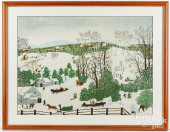 GRANDMA MOSES PRINT &QUOT;OUT
