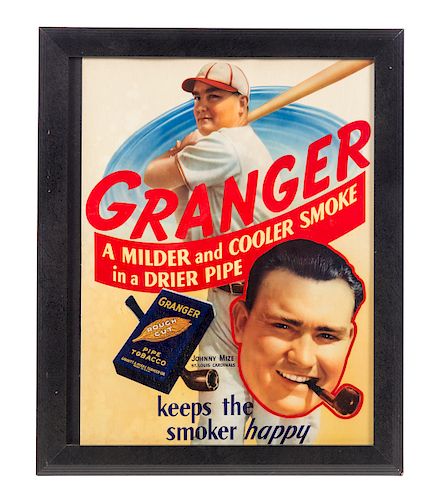GRANGER TOBACCO JONNY MIZE BASEBALL