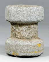 Granite millstone, white with
