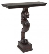 GRANITE TOP LION PEDESTAL CONS
