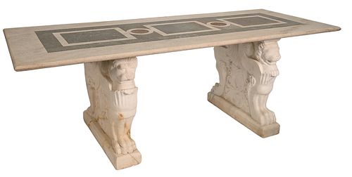 GRANITE TOP TABLE, HAVING GLASS TOP