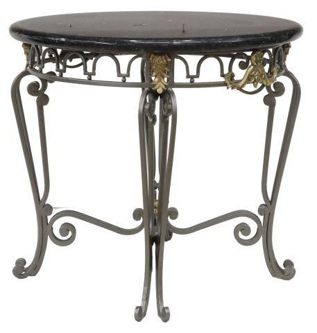 GRANITE-TOP WROUGHT IRON CENTER