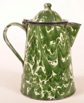 GRANITE WARE GREEN LARGE SWIRL