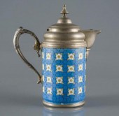 GRANITE WARE HOT WATER PITCHER