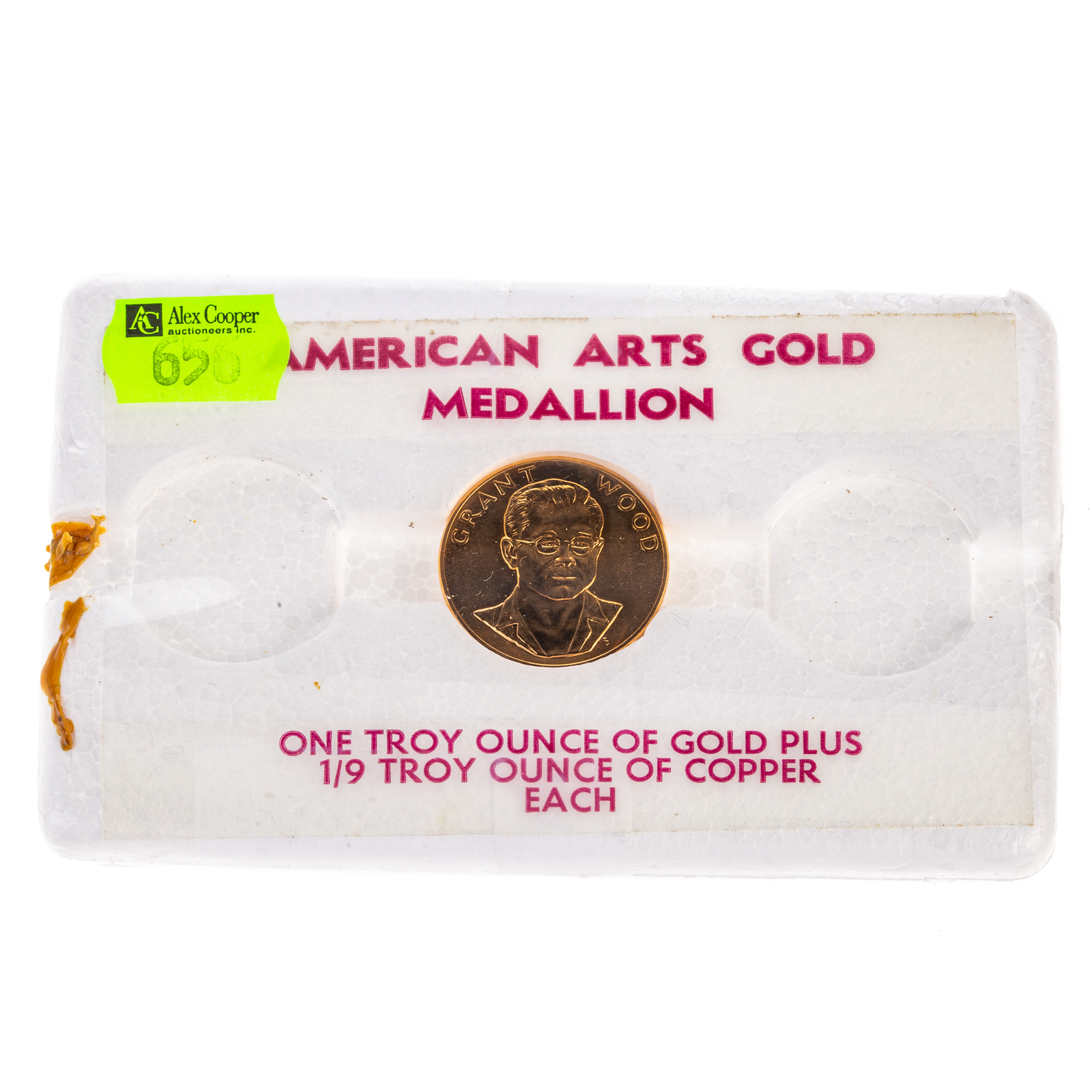 GRANT WOOD 1 TROY OZ GOLD MEDALLION