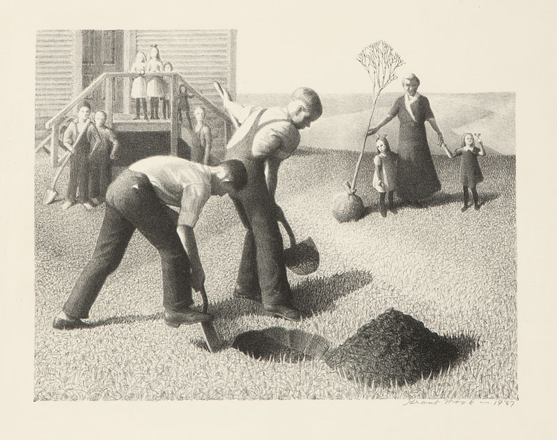 Grant Wood (1891-1942 Iowa City IA)