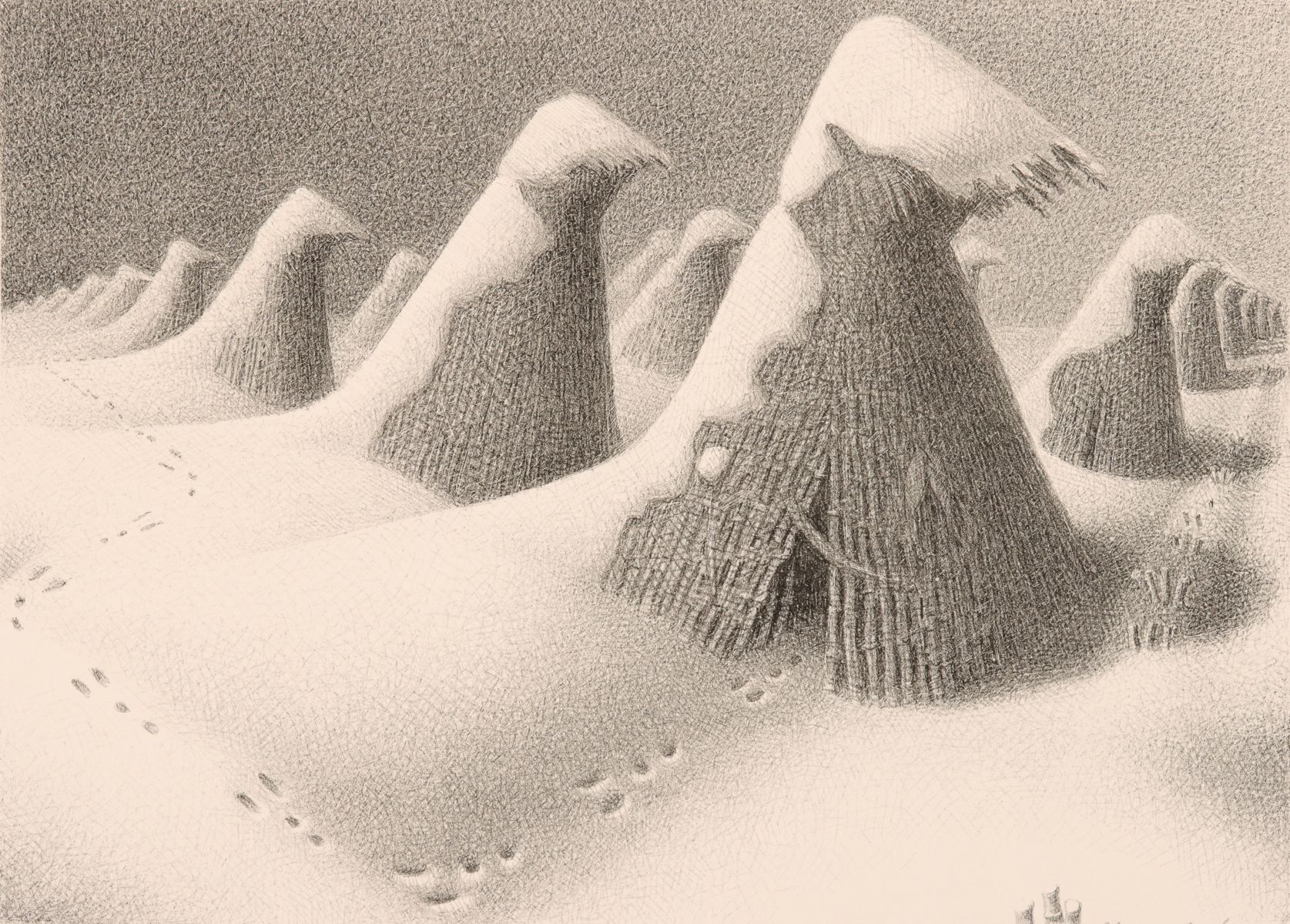 GRANT WOOD (1891-1942) PENCIL