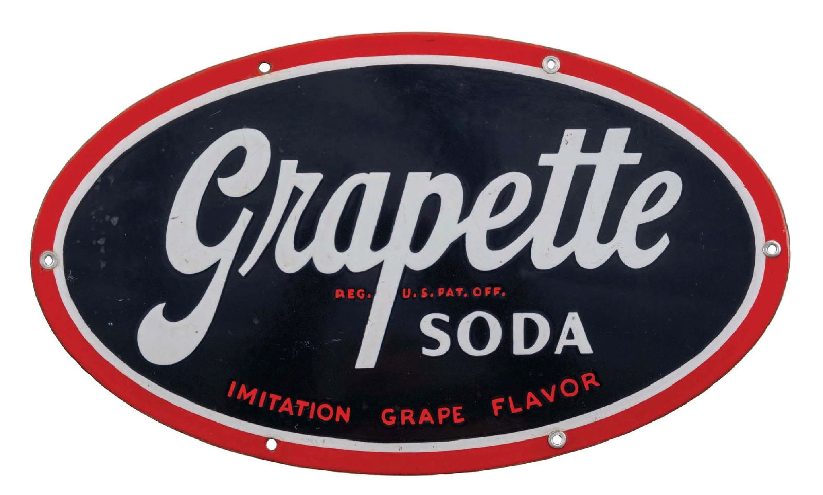 GRAPETTE SODA PORCELAIN OVAL