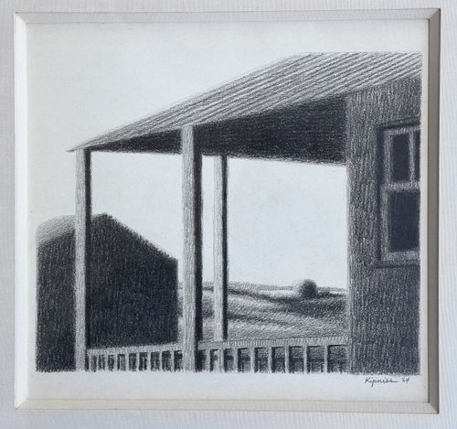GRAPHITE DRAWING BY ROBERT KIPNISS,