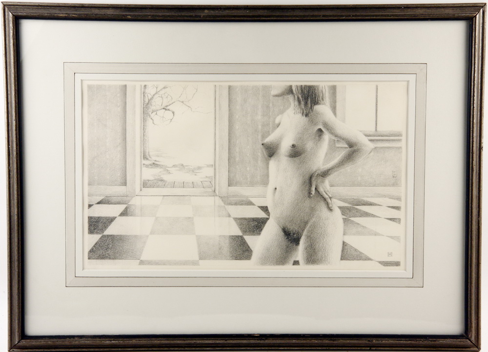 GRAPHITE DRAWING - Standing