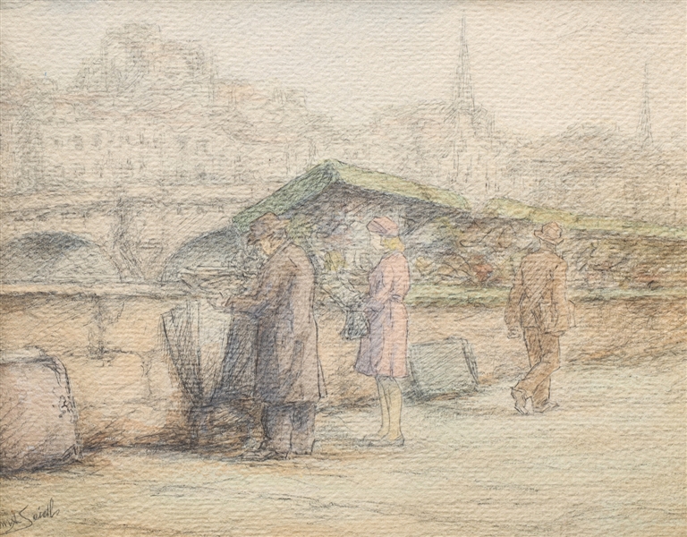 Graphite on paper attributed to