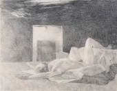 Graphite on paper portrait of