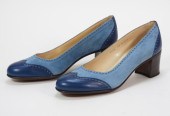 GRAVATI BLUE SUEDE & LEATHER H