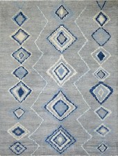 GRAY AND BLUE MOROCCAN BERBER