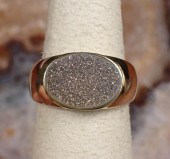 GRAY DRUZY QUARTZ AND YELLOW G