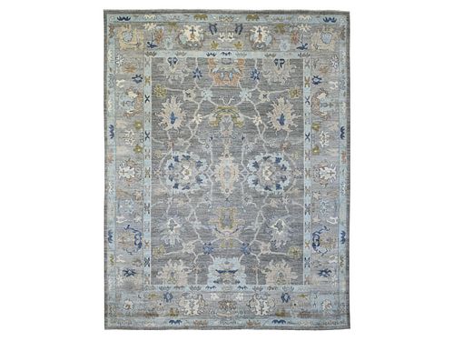 GRAY HAND KNOTTED WOOL ANGORA