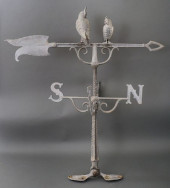 GRAY OWL WEATHERVANE<br>Gray w