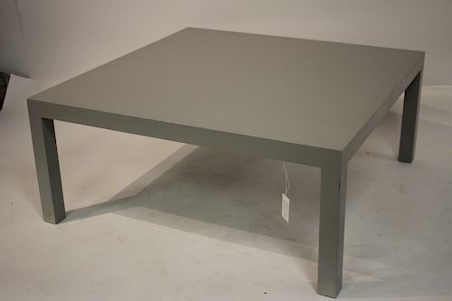 GRAY PAINTED SQUARE PARSONS