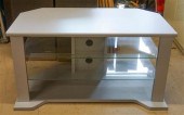 GRAY PAINTED THREE-TIER TELEVI