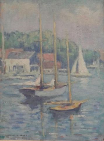 GREACEN Edmund. Oil/Canvas Board