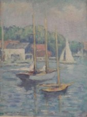 GREACEN Edmund. Oil/Canvas Boa