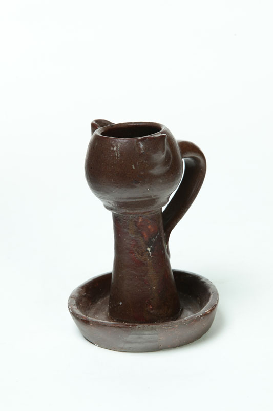 GREASE LAMP.  Attributed to