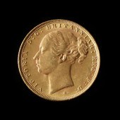 GREAT BRITAIN, 1880 GOLD SOVER